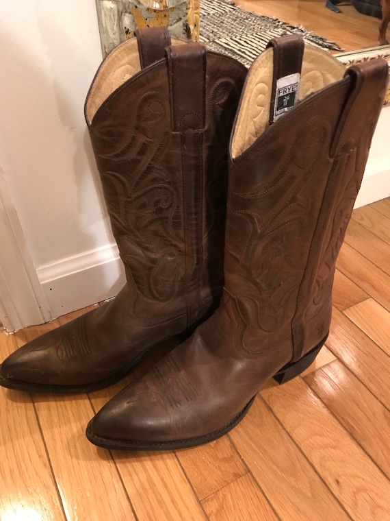 Mens Vintage Frye Cowboy Boots