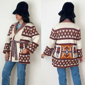 トップス 70s Sabra Native Pattern Knit Gawn 70s Sabra Native Pattern Knit Gawn