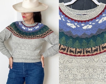 Vintage Rocky Mountains Sweater / Southwestern Sweater / S /