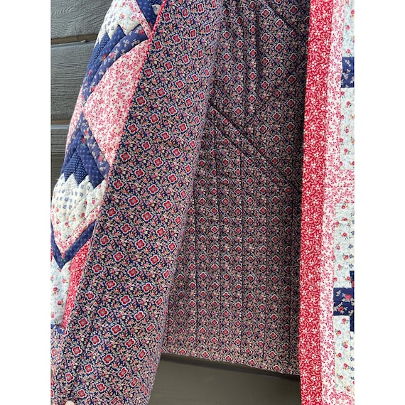 Vintage Calico Patchwork Jacket / Cottage Core / … - image 6