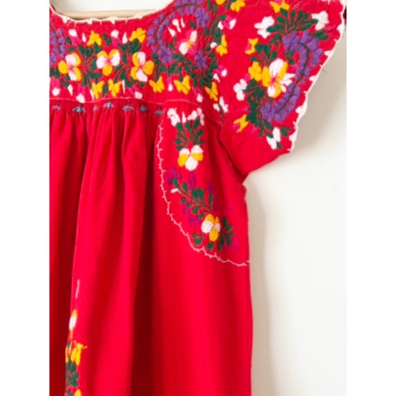 Vintage Mexican Embroidered Dress / Mexican Cafta… - image 5