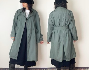 Vintage 1970s 1980s Army Military Button Down Rain Jacket Vintage 1970s 1980s Army Military Button Down Rain Jacket
