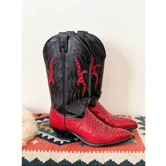 Vintage Western Boots Size 6 6.5 Cowgirl Boots Etsy