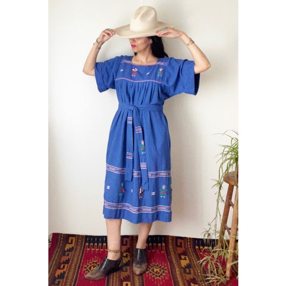 Vintage Guatemalan Folk Dress / Ethnic Woven Summ… - image 3