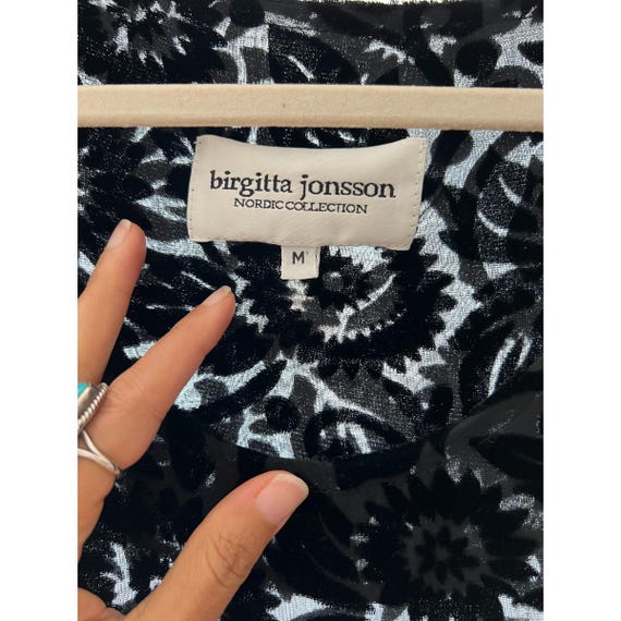 Vintage 1990s Burnout Maxi Dress / Goth Grunge Gy… - image 7