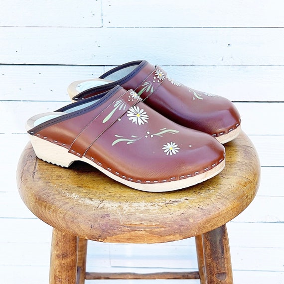Vintage swedish clogs leather - Gem