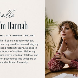 Meet Hannah, the designer and owner of Meteor Street Studio.