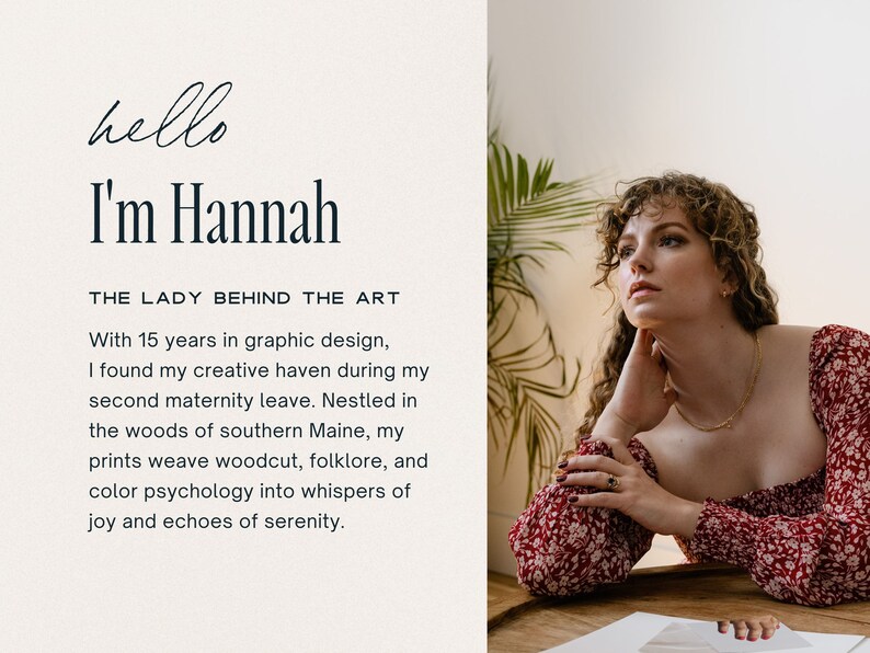 Meet Hannah, the designer and owner of Meteor Street Studio.