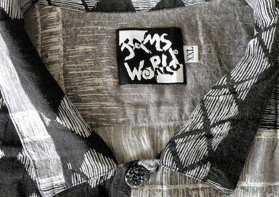 Jams World Shirt, Black White Jams, Made in Hawaii