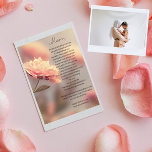 Herzliches Gedicht zum Muttertag, Karte, Vorlage, digital, Mama, Mamas, Mai, Geschenk