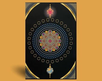 Colorful Mandala Royalty Notebook, cute notebook, best selling notebook, mandala journal, notebook for school, colorful journal, spiritual