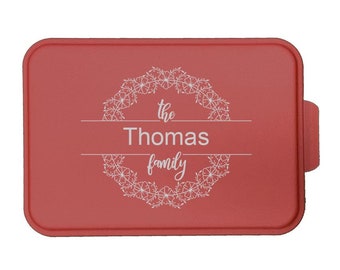 Personalized Family Name 06 Laser Engraved Cake Pan