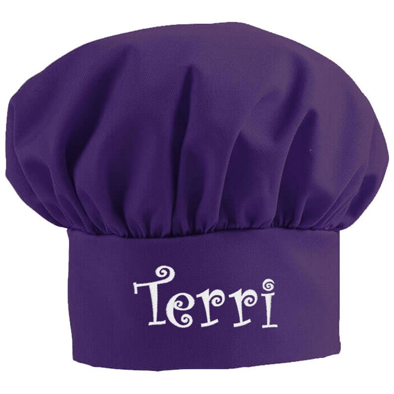 Personalized Chef Hat Purple