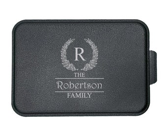 Personalized Family Split Monogram 05 Laser Engraved Cake Pan