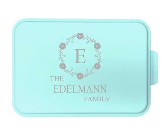 Personalized Family Split Monogram 07 Laser Engraved Cake Pan