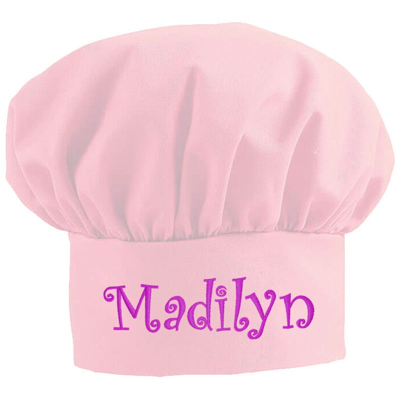 Personalized Chef Hat Pink