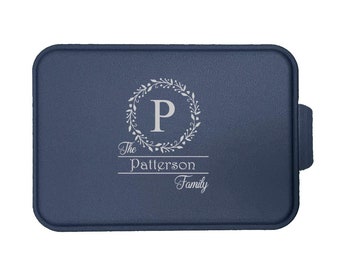 Personalized Family Split Monogram 04 Laser Engraved Cake Pan