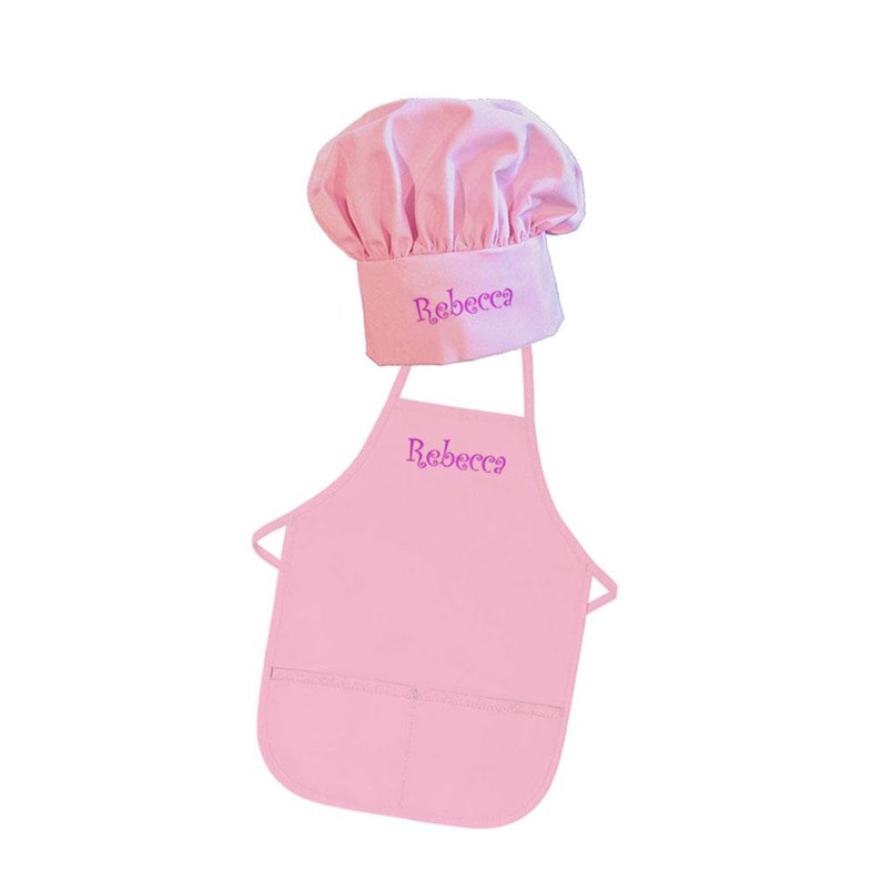 Personalized Embroidered Apron and Chef Hat Set Etsy
