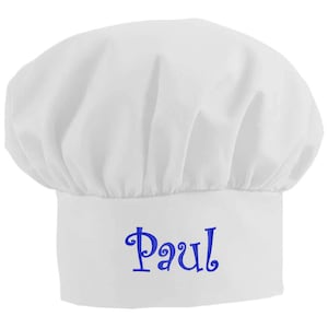 Personalized Chef Hat White
