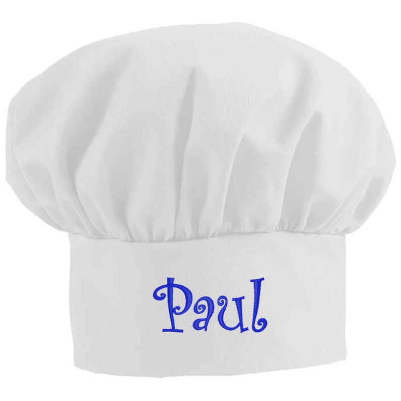 Personalized Chef Hat White