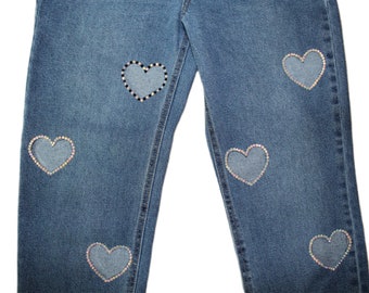 ◆THE MUSEUM VISITOR◆ HEART CUTOUT DENIM PANTS BLUE 12320 CD401101114K476_01.jpg?sw=550&