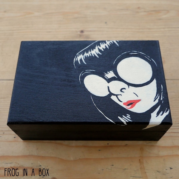 Hand-Painted Edna Mode Wooden Box from Walt Disney's The Incredibles