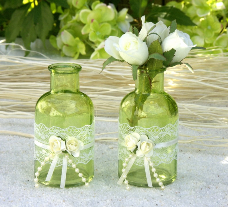 Charming Lime 【74%OFF!】 Green Flower 驚きの価格が実現 Vase