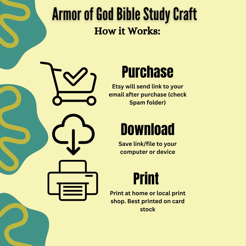 Armor of God Printable Craft, Put on the Armor of God, Bible School ...