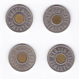 4 Garden State Parkway New Jersey Car Transit Token Vintage NJ Collectible