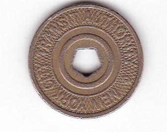 New York City Subway 5 Boro Pentagon NYC Transit Token 1995-2003