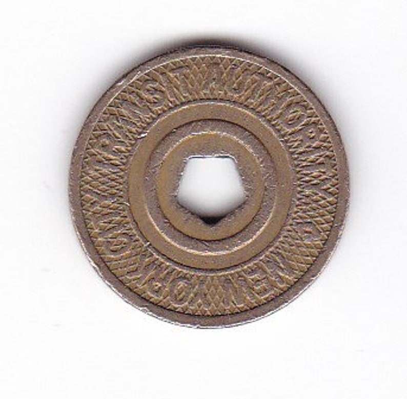 New York City Subway 5 Boro Pentagon NYC Transit Token 1995-2003 image 1