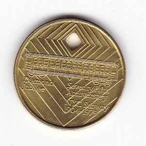 Uncirculated 1979- 1980 NYC New York City Diamond Jubilee Subway Transit Token
