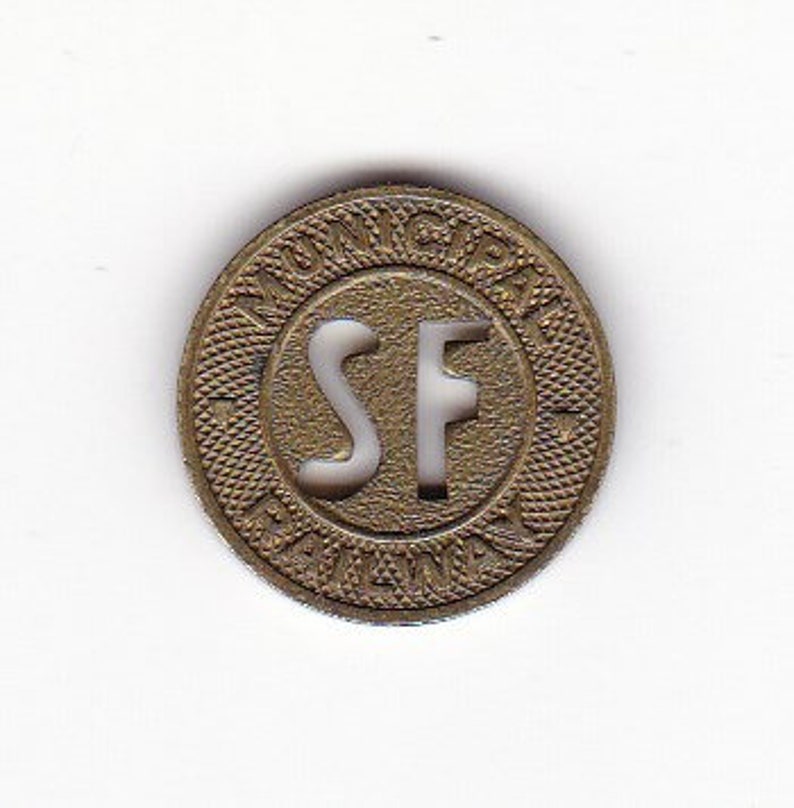 San Francisco Municipal Railway California Transit Token - Etsy