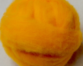 BUTTERCUP YELLOW- (Limited supply) American Farm Wool- Merino Wool Roving for Felting, Spinning, Weaving, Fiber Art