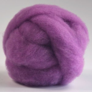 ORCHID- American Farm Wool- Merino Wool Roving for Felting, Spinning, Weaving, Fiber Art