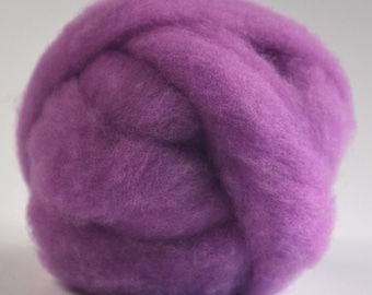 ORCHID- American Farm Wool- Merino Wool Roving for Felting, Spinning, Weaving, Fiber Art