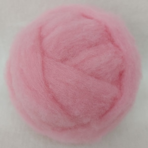 ROSE PINK- American Farm Wool- Merino Wool Roving for Felting, Spinning, Weaving, Fiber Art
