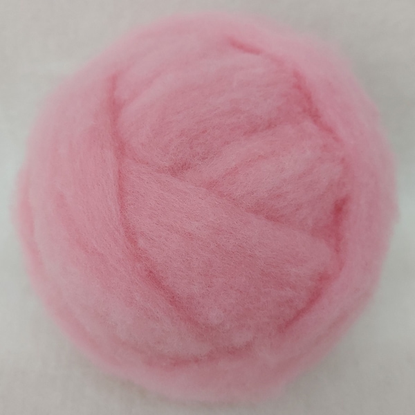 ROSE PINK- American Farm Wool- Merino Wool Roving for Felting, Spinning, Weaving, Fiber Art