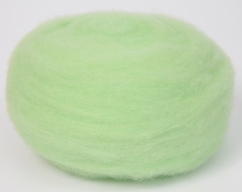 NILE GREEN- American Farm Wool- Merino Wool Roving for Felting, Spinning, Weaving, Fiber Art