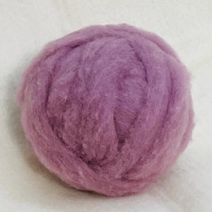 PLUM ROSE- American Farm Wool- Merino Wool Roving for Felting, Spinning, Weaving, Fiber Art