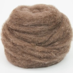 TAUPE- American Farm Wool- Merino Wool Roving for Felting, Spinning, Weaving, Fiber Art