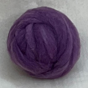 PURPLE- American Farm Wool- Merino Wool Roving for Felting, Spinning, Weaving, Fiber Art