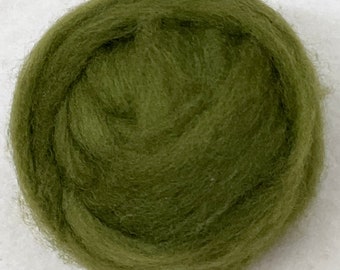 ENGLISH IVY- American Farm Wool- Medium Grade Wool Roving for Felting, Spinning, Weaving, Fiber Art