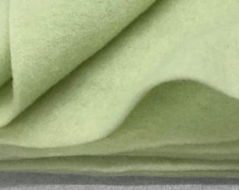 LITE GREEN-Merino Wool Prefelt for Scarf 14"x94"- Needle Felting, Wet Felting, Fiber Art
