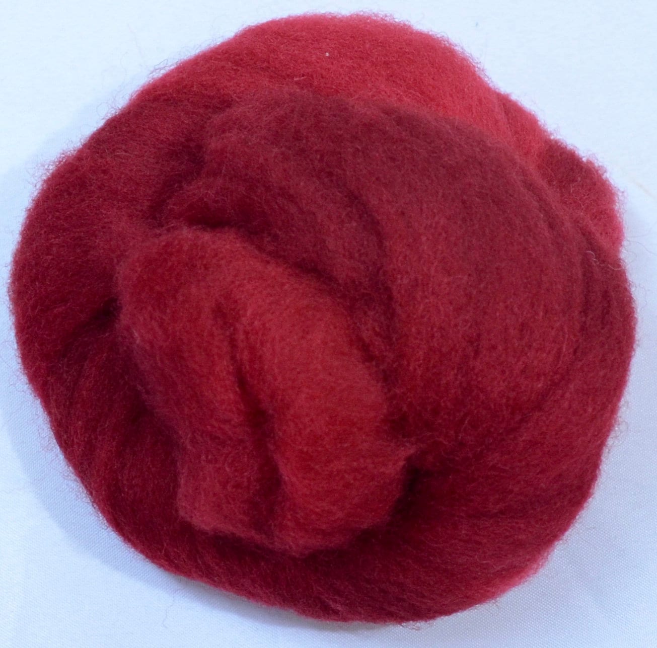 Wool Redm FIRE RED- American Farm Wool- Merino Wool Roving for Felting, Spinning ...