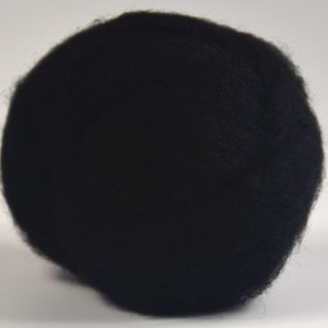 BLACK- American Farm Wool- Merino Wool Roving for Felting, Spinning, Weaving, Fiber Art