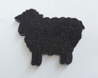 100% Wool, 4 Sheep Coaster Blanks