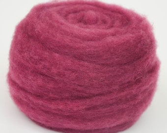 WINE- American Farm Wool- Merino Wool Roving for Felting, Spinning, Weaving, Fiber Art