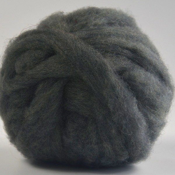 SILVER GRAY- American Farm Wool- Merino Wool Roving for Felting, Spinning, Weaving, Fiber Art