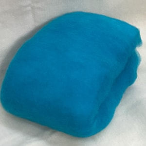 TURQUOISE- American Farm, Merino Wool Batt- Needle Felting, Wet Felting, Spinning